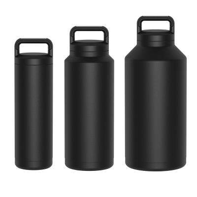 China Good Quality 18OZ-64OZ Stainless Steel PORTABLE Wide Mouth Water Bottle With Lid for sale