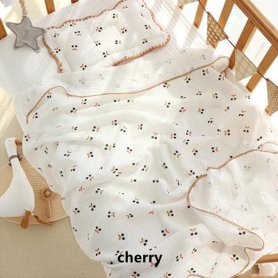 China Anti Dust Mites Baby Blanket Gauze Summer Thin Bandage Holding Baby Blanket Kindergarten Children's Nap Blanket Muslin for sale