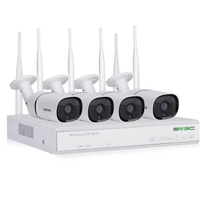 China Integrated Siren 2MP Wifi NVR Kit Wireless CCTV Surveillance System 4CH 1080p NVR Kit for sale