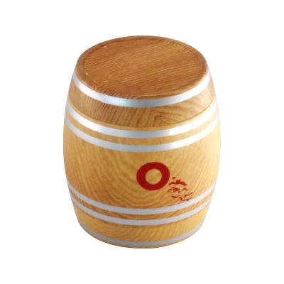 China New 63mm Four Layer Barrel Crusher Cigarette Crusher Wine Barrel Smoking Zinc Alloy Round Crusher Smoking Accessories Wood Grain Devices for sale