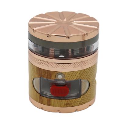 China High Quality Hot Sale 63mm Color Tobacco Grinder With Drawer Smoking Zinc Alloy Splicing Grinder Smoking Accessories Smoking Devices for sale