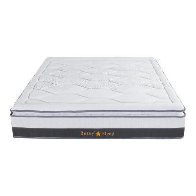 China Vacuum roll up packing 12 inch pillow top mattress competitive price memory foam pocket spring mattress for sale