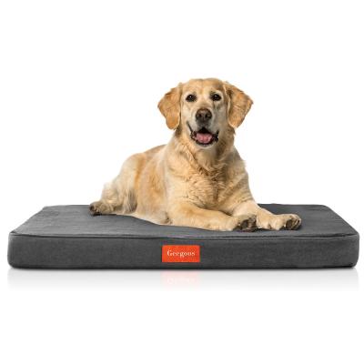 China New Arrival Customized Pet Cooling Beds Wholesale Comfortable Washable Luxury Memory Foam Dog Beds for sale