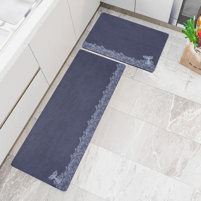 China Washable The Newly Designed High Quality Dirt Resistant Kitchen Rugs And Mats Non Skid Washable Long Strip Anti Fatigue Kitchen Mat for sale