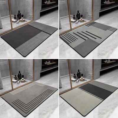 China Tuxq 2022 new style outdoor mat Absorbent non-slip silicone bath mat Design sizes can be customized diatomaceous earth bath mat for sale