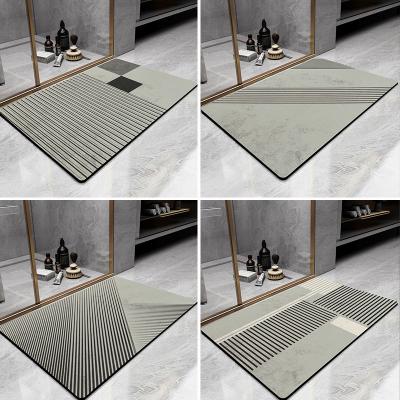 China Sustainable 2022 new style outdoor mat Absorbent non-slip silicone bath mat Design sizes can be customized bath rug mat for sale