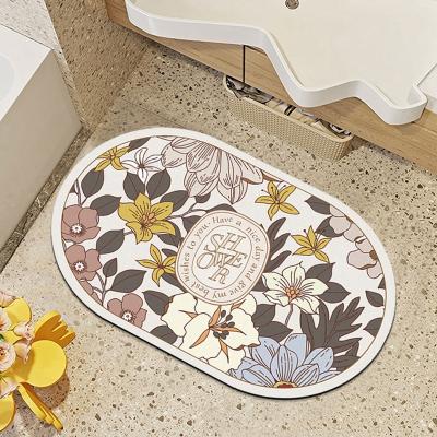 China Stain Resistant Bathroom Rugs And Mats Beige Microfiber Soft Turkish Rug Bathroom Bath Mat for sale