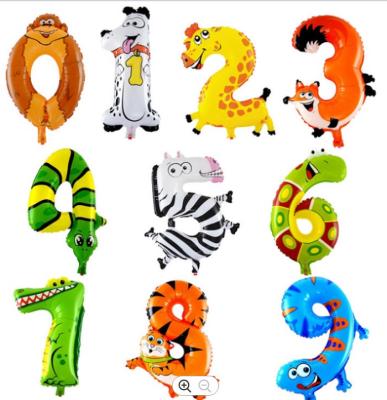 China Birthday Wedding Party Decoration 16inch Animal Shaped Foil Balloons Walking Deer Snake Number Balloon For Birthday Party for sale