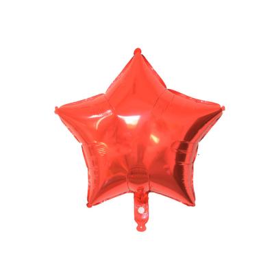 China Birthday Party Decoration 10inch Happy Birthday Self Inflatable Balloon With Star Shape Foil Balloons for sale