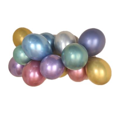 China Colorful Champagne Gold Metallic Latex Balloon Wedding 11 Colors Balloons Choice Birthday Wedding Decoration for sale