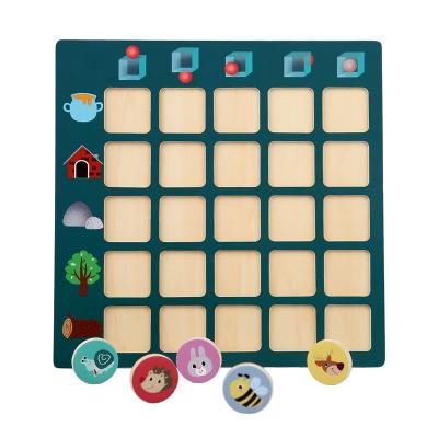 China Eco-friendly Non-Toxic Wooden Cognitive Game Toys Funny Direction Cognitive Puzzle for sale