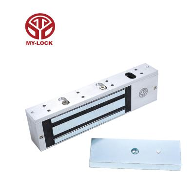 China 500kg 1200LB Modern High Quality Security Electromagnetic Door Safety Lock Access Control Sliding Single Electric Magnetic Door Lock for sale