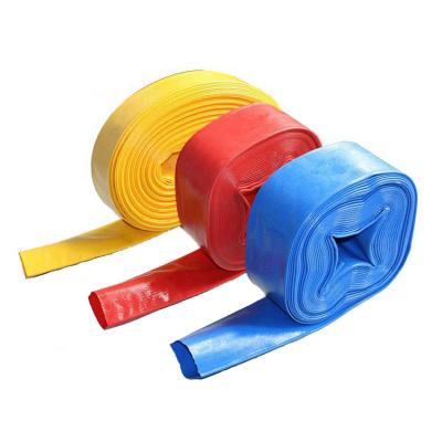 China Agricultural Irrigation Irrigation Thumb PVC Layflat Hose Discharge Water Pump Flexible Hose for sale