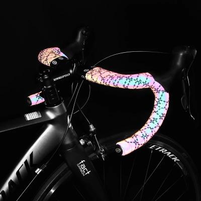 China Road Go Cycling Road Bike Light EVA Colorful Bike Bar Tapes Shockproof Reflective Grips Bicycle Handlebar Tape for sale