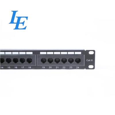 China Telecommunication 24 Ports UTP RJ45 Patch Panel for sale