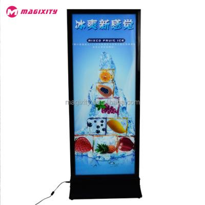 China Outdoor Restaurant LED Scrolling Advertising Light Box Led Standing Lightbox for sale