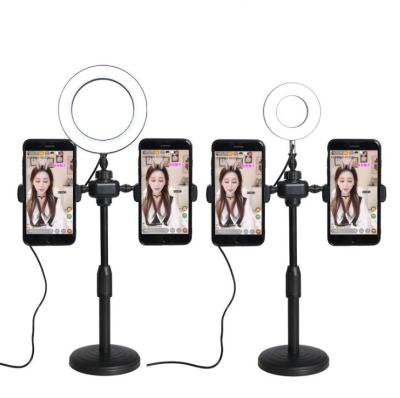 China Mobile Phone LED Lamp Desk Filling Self-Timer Ring Lamp Bracket Makeup Stand LED Self-Timer Popular Ring Lamp Living Jig for sale