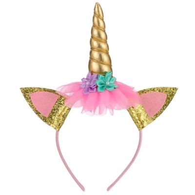 China Party Unicorn Headband Halloween Children's Birthday Holiday Party Hair Accessories for sale