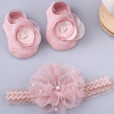 China Popular Hair Accessories Baby Kids Socks Set Hangers Hair Accessories Fit Elastic Baby Hair Band For Baby for sale