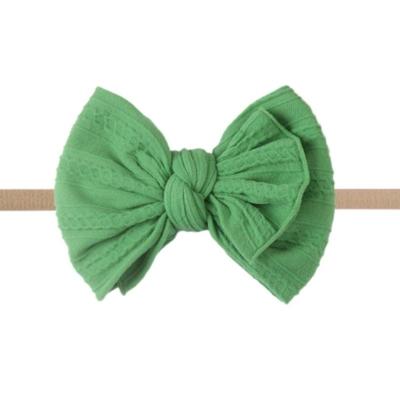 China New Double-layer Headband 2022 Floral Baby Accessories Children's Cute Soft Bow Tied Hair Headband for sale