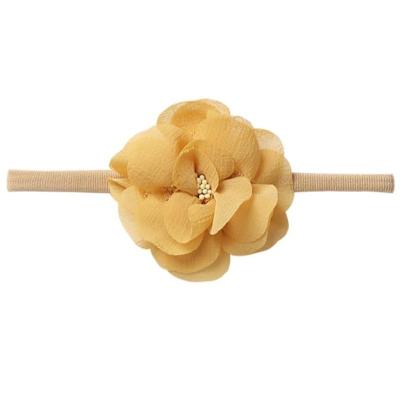 China Baby Hairband Fashion Flower Headband Hairbands Handmade Nylon Toddler Baby Hair Accessories for sale