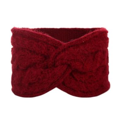 China Keep Warm Hair Accessories Winter Hair Band Wide Cross Twisted Acrylic Knitted Headbands For Women Girls for sale