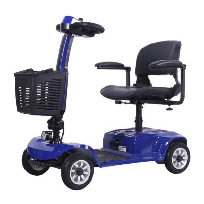 China China Warehouse Wholesale Cheap Unisex Adult Four Wheels E Folding Folding Electric Scooter For Elderly for sale