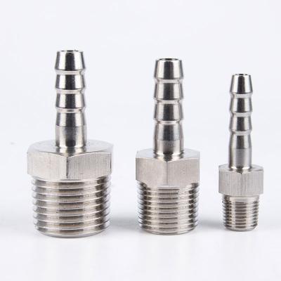 China Stainless Steel 304 Hexagon Pipe Leather Insert Thread Adapter External Pagoda Head for sale