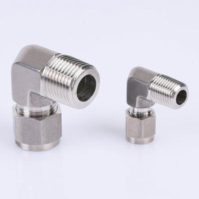 China Widely Used 316L Stainless Steel Bend Ferrule 316l Top Quality Stainless Steel Bend End Fittings Bend Pipe Fittings for sale