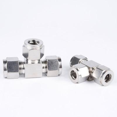 China 304SS Stainless Steel Malleable Iron Threaded Pipe Fittings Tee Branch Pipe Fittings Tee for sale