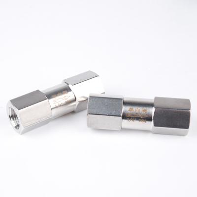 China Factory price 304 slot thread stainless steel internal check valve for sale