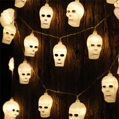 China OEM Decorative CE Manufacturer East China Festival Lights Party Decorative Led Halloween Skull String Lights for sale