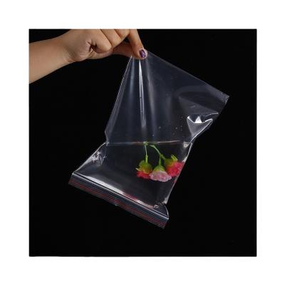 China Custom Electronics PE Sand Moisture Proof Zipper Packaging Clear Plastic Clothes Flat Seal Polyethylene Recycling Zip Lock Zipper Bag For Food for sale