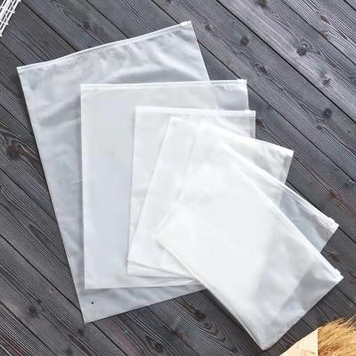 China Fashionable Packaging Bag Recyclable Matte Frosted Zipper Bags Pvc Bags For Clothes Support Customize Logo for sale