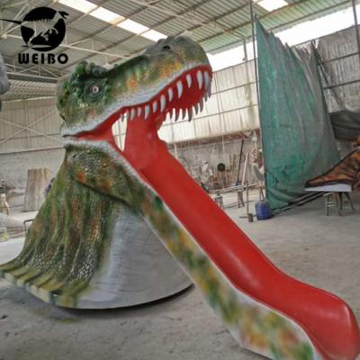 China Fiberglass Jurassic Dinosaur Theme Park Main Slide for sale