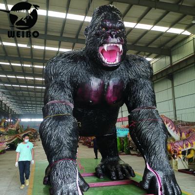 China Theme park animatronic King Kong life size animal for sale