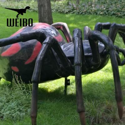 China Silicone Zigong Dinosaur Plant Simulation Bug Animatronic Spider for sale