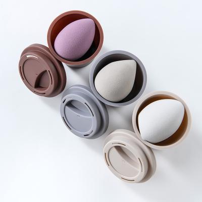 China Non Latex Beauty Sponge Tiktok Beauty Egg Cosmetic Blender Customize To Make Up Free Sponge Private Label Latex Coffee Cup Makeup Sponge for sale