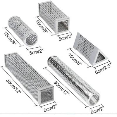 China 304 Dustproof Hexagonal Hole Smoke Guide Tube 6 Inch Hexagon Smoke Tube Hexagon BBQ Smoking Tube for sale