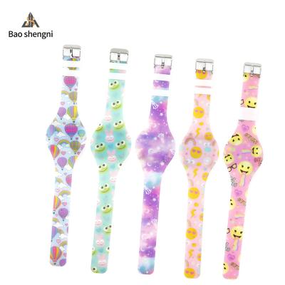 China High Quality Silicone Kids Watch Auto Date Buckle LED Display Toys Watch Kids Digital Watch For Girls for sale