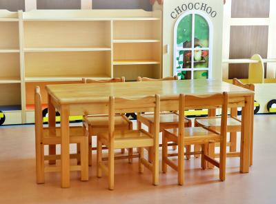 China early childhood classroom furniture, discount school desks, wooden daycare furniture for sale