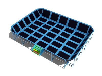 China play center commercial trampoline park teenager small indoor trampoline with safety net for sale