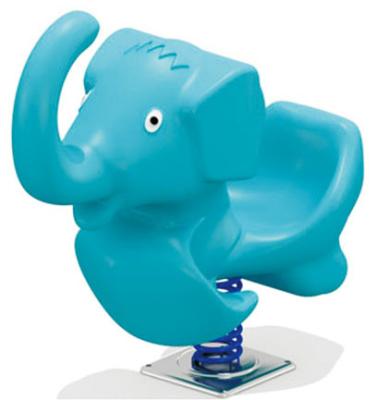 China eco-friendly plastic spring rider elephant rocking horse for kids for sale