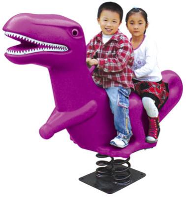 China double people seat kids rocking horse plastic rider with spring for sale