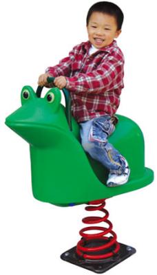 China plastic frog spring rider outdoor play rocking horse for yard for sale