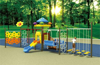 China newly design outdoor slide playground plastic playsets for daycare for sale