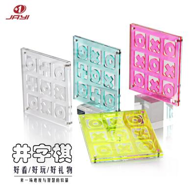 China Sedex factory custom make toys quality acrylic tic-tac-toe game set for sale