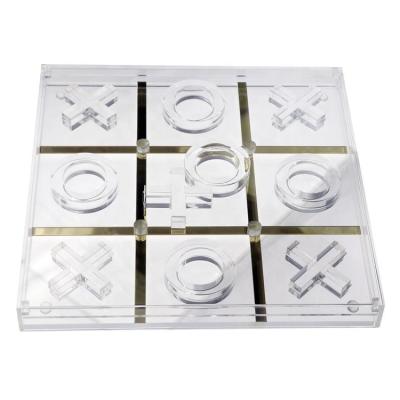 China Sedex factory custom make toys quality acrylic tic-tac-toe game set for sale