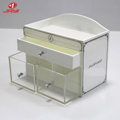 China JAYI Factory wholesale custom made acrylic cosmetic storage box for sale