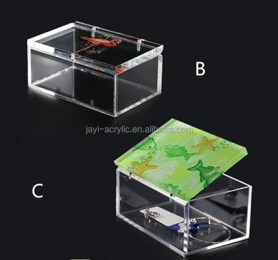 China Custom Clear Acrylic Jewelry Box Manufacturer for sale